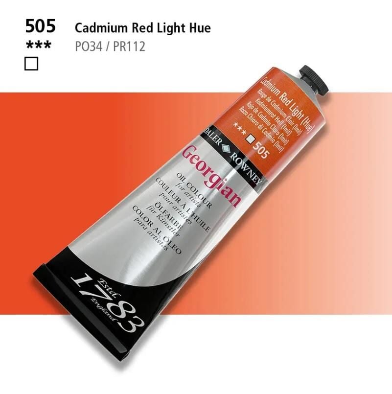 Daler Rowney Georgian Yağlı Boya 225ml 505 Cadmium Red Light