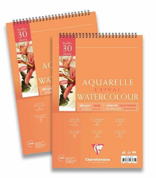Clairefontaine Etival  300gr Suluboya Blok A4 30 Yaprak Spralli
