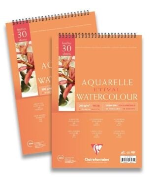 Clairefontaine Etival  300gr Suluboya Blok A3 30 Yaprak Spiralli