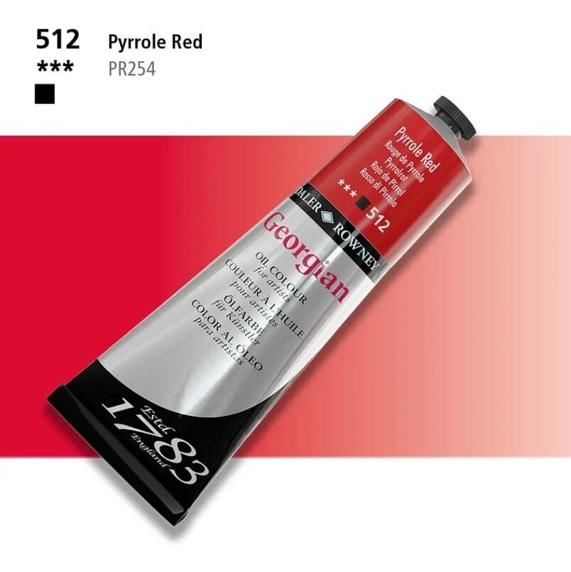 Daler Rowney Georgian Yağlı Boya 225ml 512 Naphtol Crimson