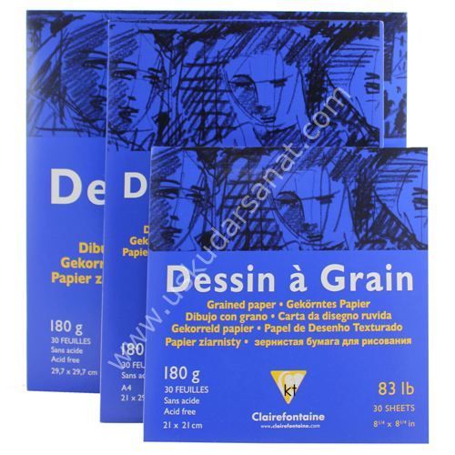 Clairefontaine Dessin a Grain Blok A4 180gr 30 Yaprak