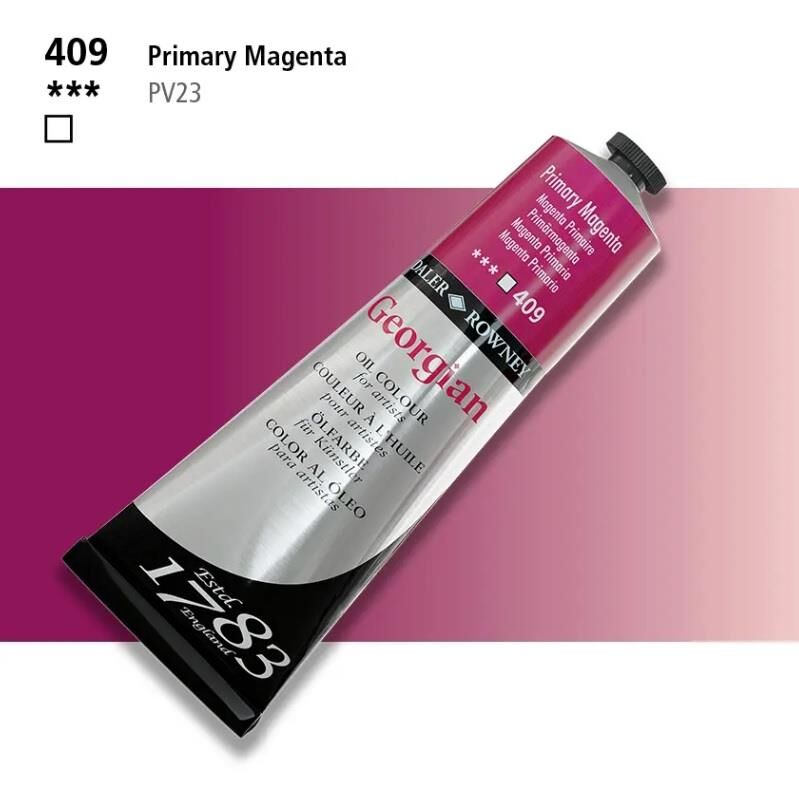 Daler Rowney Georgian Yağlı Boya 225ml 409 Permanent Magenta