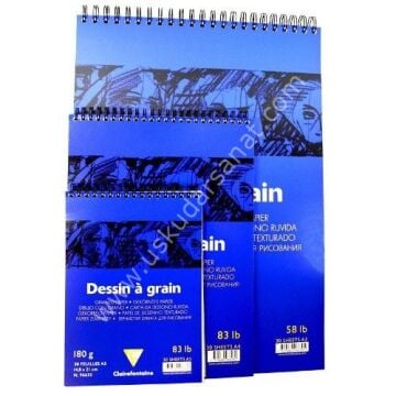 Clairefontaine Dessin a Grain Blok A5 Spiralli 180gr 30 Yaprak