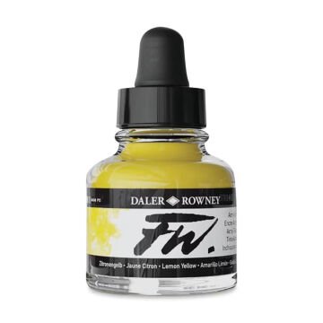 Daler Rowney FW Ink Akrilik Mürekkep 29.5 ml Lemon Yellow 651
