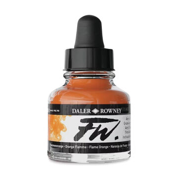 Daler Rowney FW Ink Akrilik Mürekkep 29.5 ml Flame Orange 687