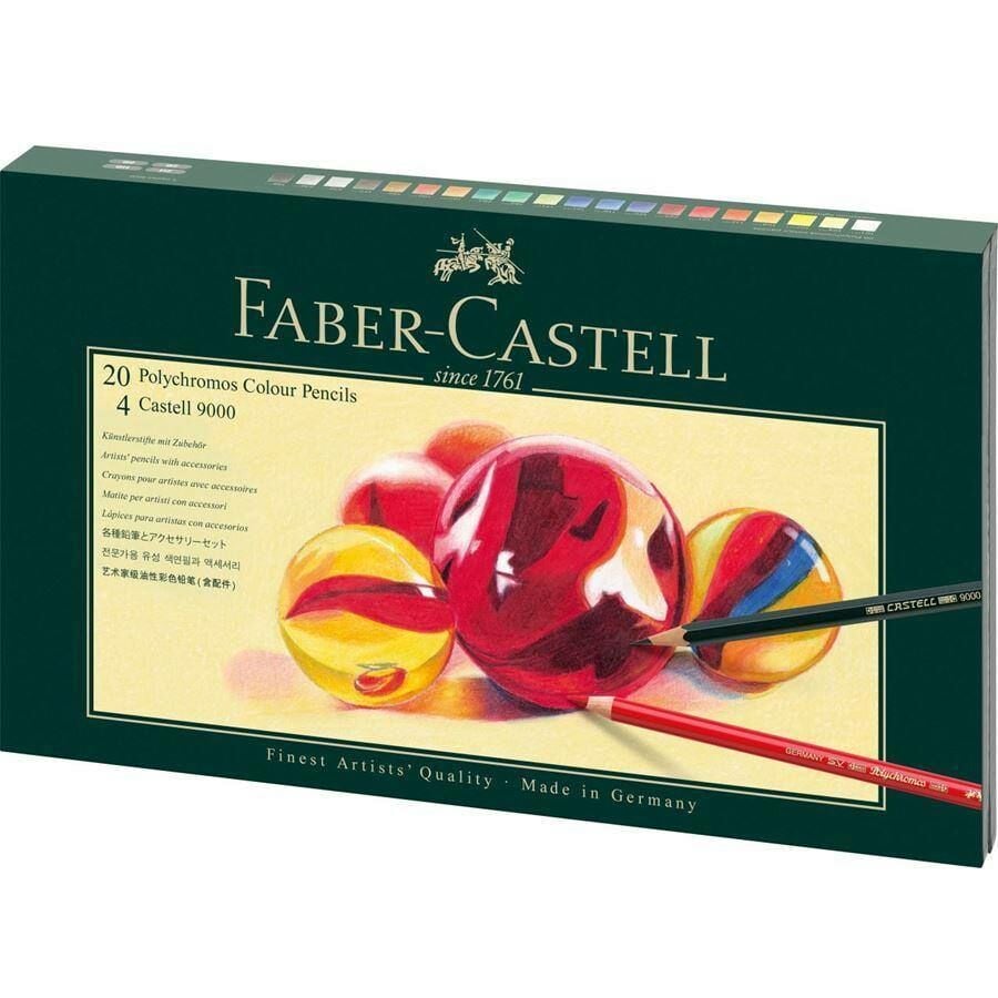 Faber Castell Polychromos Kuruboya seti 20+4