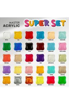 Rich Mastermix 30x60ml Superset mix Akrilik Boya Seti / 19847