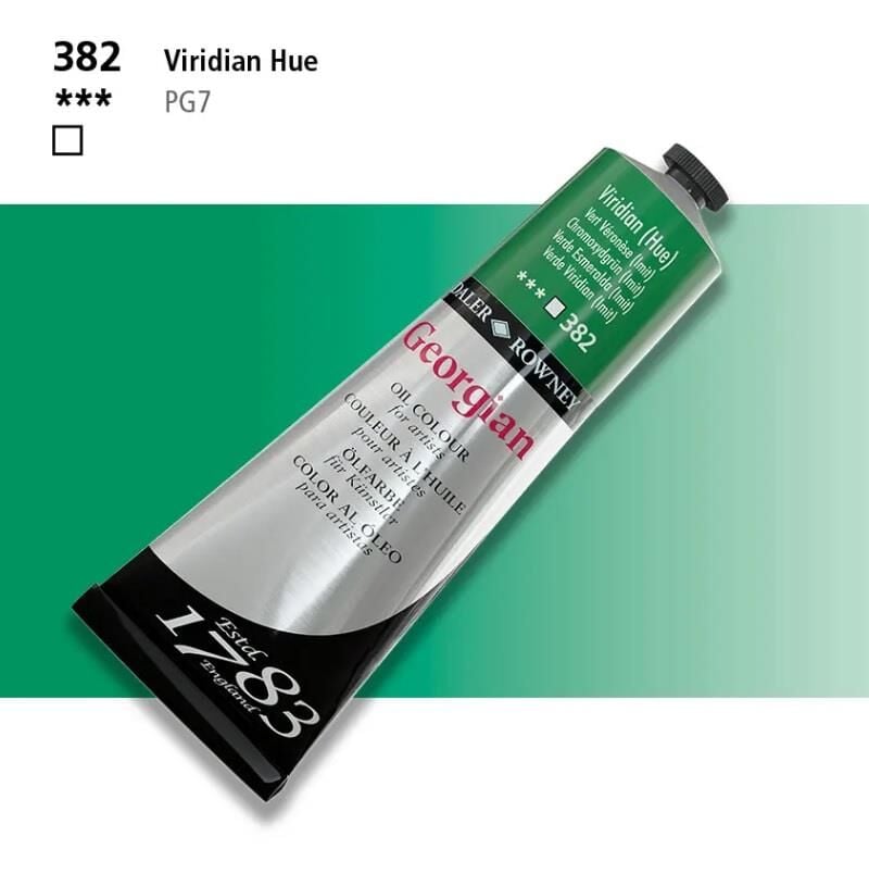 Daler Rowney Georgian Yağlı Boya 225ml 382 Viridian Green Hue