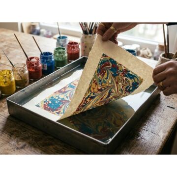 Ebru Kağıdı Beyaz 90 gr 35x50 cm 250 Adet