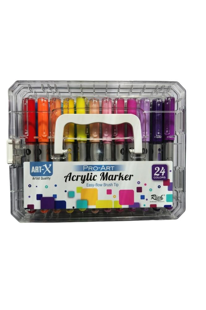 Art-X Pro Art Fırça Uçlu Akrilik Marker 24 Renk