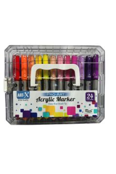 Art-X Pro Art Fırça Uçlu Akrilik Marker 24 Renk