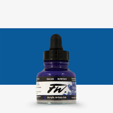 Daler Rowney FW Ink Akrilik Mürekkep 29.5 ml Rowney Blue 119