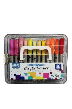 Art-X Pro Art Fırça Uçlu Akrilik Marker 36 Renk