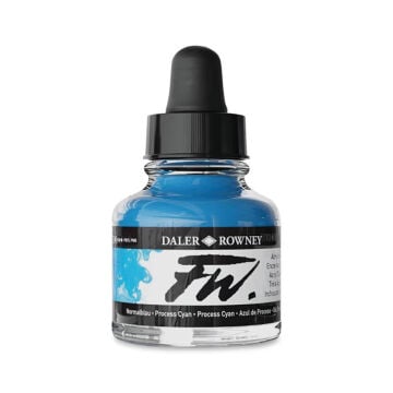 Daler Rowney FW Ink Akrilik Mürekkep 29.5 ml Process Cyan 120