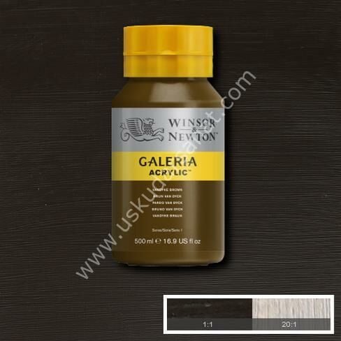 W.Newton Galeria Akrilik Boya 500ml 676 VANDYKE BROWN