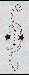 Mood Stencil Şablon 23x9 U006