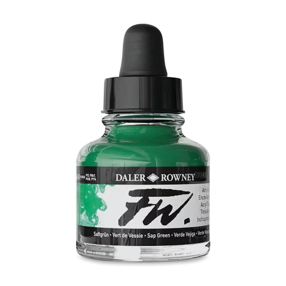 Daler Rowney FW Ink Akrilik Mürekkep 29.5 ml Sap Green 375