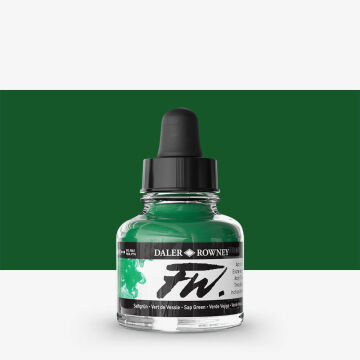 Daler Rowney FW Ink Akrilik Mürekkep 29.5 ml Sap Green 375