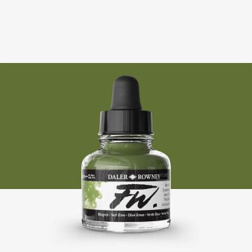 Daler Rowney FW Ink Akrilik Mürekkep 29.5 ml Olive Green 363