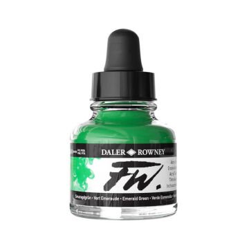 Daler Rowney FW Ink Akrilik Mürekkep 29.5 ml Emerald Green 335