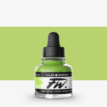 Daler Rowney FW Ink Akrilik Mürekkep 29.5 ml Light Green 348