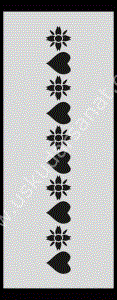 Mood Stencil Şablon 23x9 U010