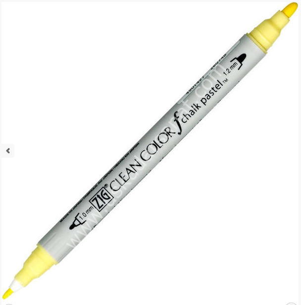 Zig Clean Color f Çift Uçlu Kalem 050 Pastel Yellow