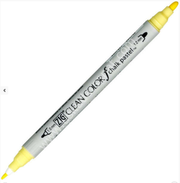 Zig Clean Color f Çift Uçlu Kalem 050 Pastel Yellow