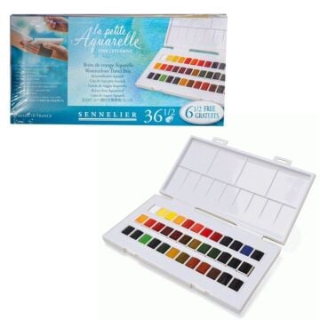 Sennelier  La Petite Suluboya Yarım Tablet 36 Renk