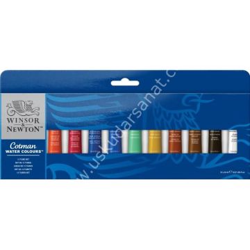 Winsor & Newton Cotman Suluboya 12li Tüp Set 12*8ML