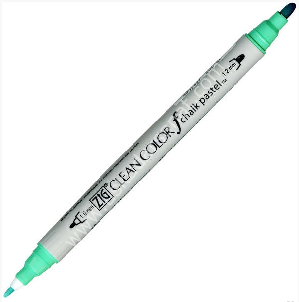 Zig Clean Color f Çift Uçlu Kalem 040 Pastel Green