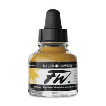 Daler Rowney FW Ink Akrilik Mürekkep 29.5 ml Yellow Ochre 663