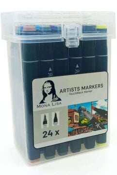 Mona Lisa Artists Touchblack Marker 24 Renk