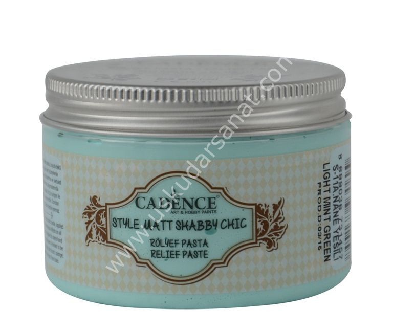 Cadence Style Matt Sahbby Chic Rölyef Pasta 150ml (350gr) S-11A Nane Yeşili