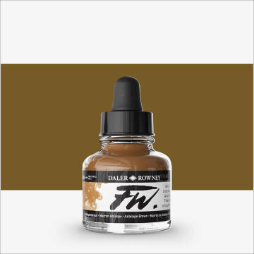 Daler Rowney FW Ink Akrilik Mürekkep 29.5 ml Antilope Brown 222