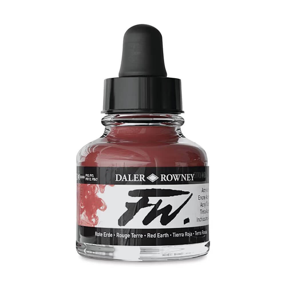 Daler Rowney FW Ink Akrilik Mürekkep 29.5 ml Red Earth 554