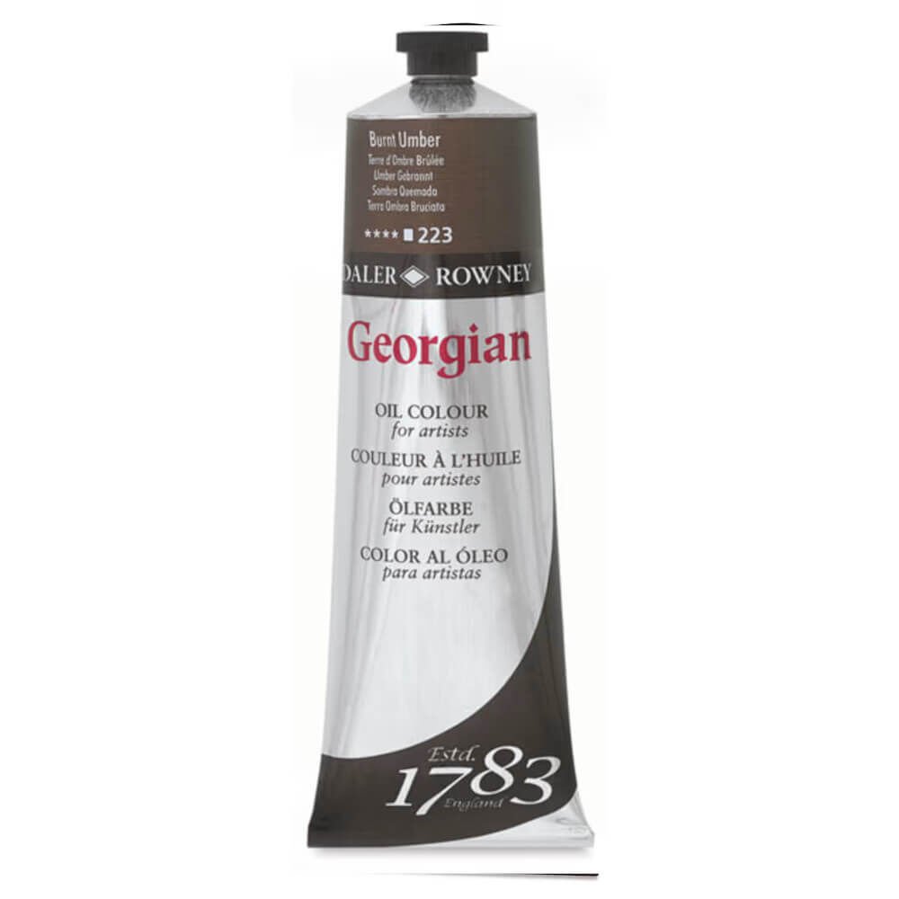 Daler Rowney Georgian Yağlı Boya 225ml Burnt Umber 223