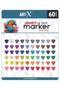 Art-X Sketch Marker Çift Taraflı 60 Renk