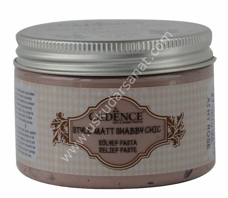 Cadence Style Matt Sahbby Chic Rölyef Pasta 150ml (350gr) S-7 Küllü Gül