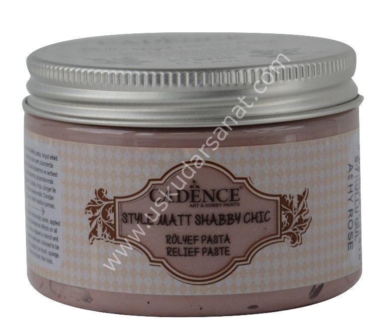 Cadence Style Matt Sahbby Chic Rölyef Pasta 150ml (350gr) S-7 Küllü Gül