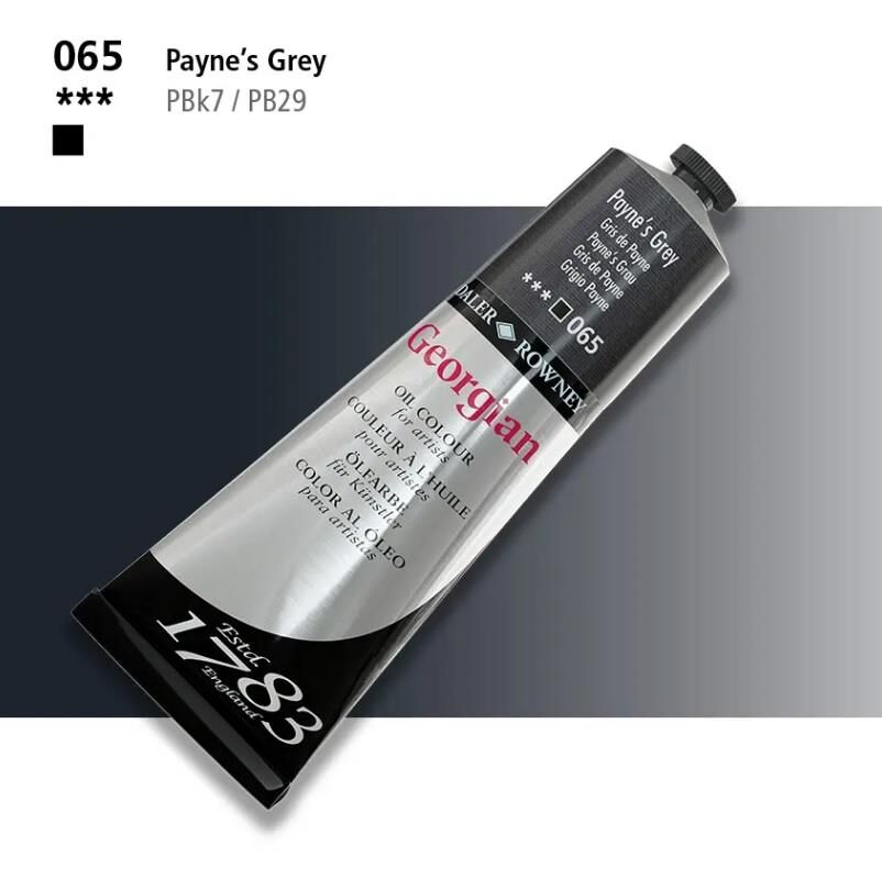 Daler Rowney Georgian Yağlı Boya 225ml 065 Payne's Grey