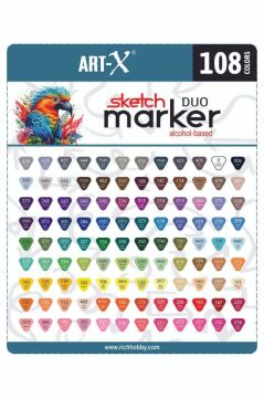 Art-X Sketch Marker Çift Taraflı 108 Renk
