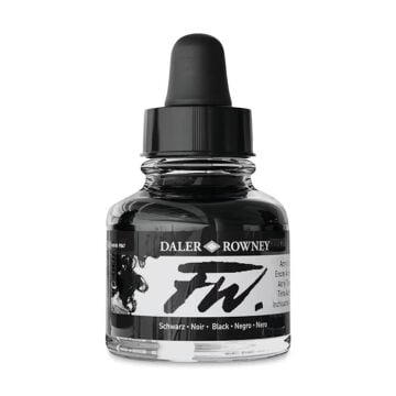 Daler Rowney FW Ink Akrilik Mürekkep 29.5 ml Black 028
