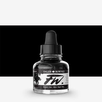 Daler Rowney FW Ink Akrilik Mürekkep 29.5 ml Black 028