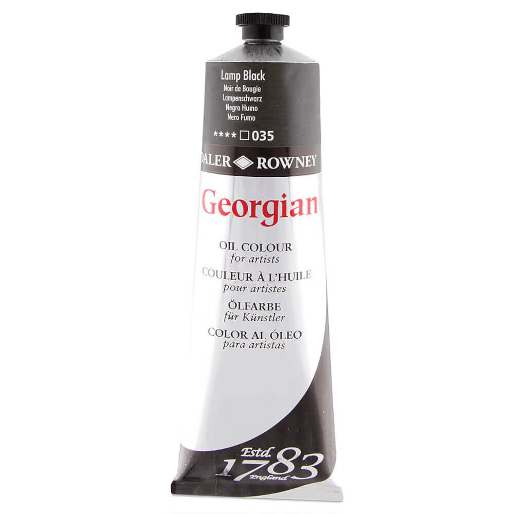 Daler Rowney Georgian Yağlı Boya 225ml Lamp Black 035