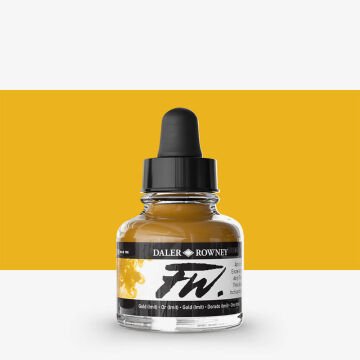 Daler Rowney FW Ink Akrilik Mürekkep 29.5 ml Gold Imit. 701