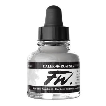 Daler Rowney FW Ink Akrilik Mürekkep 29.5 ml Silver Imit. 702