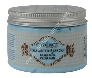 Cadence Style Matt Sahbby Chic Rölyef Pasta 150ml (350gr) S-10 Bebek Mavi