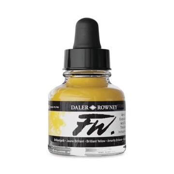 Daler Rowney FW Ink Akrilik Mürekkep 29.5 ml Brilliant Yellow 607