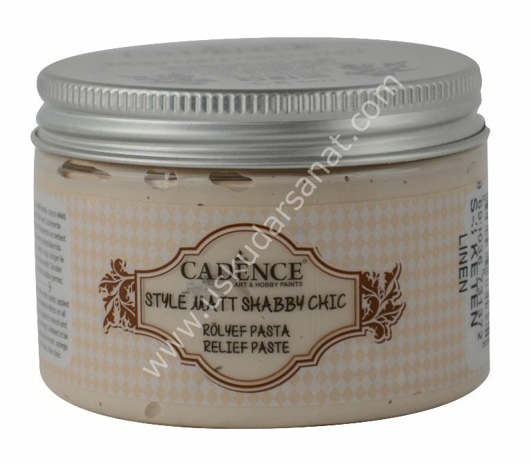 Cadence Style Matt Sahbby Chic Rölyef Pasta 150ml (350gr) S-3 Keten